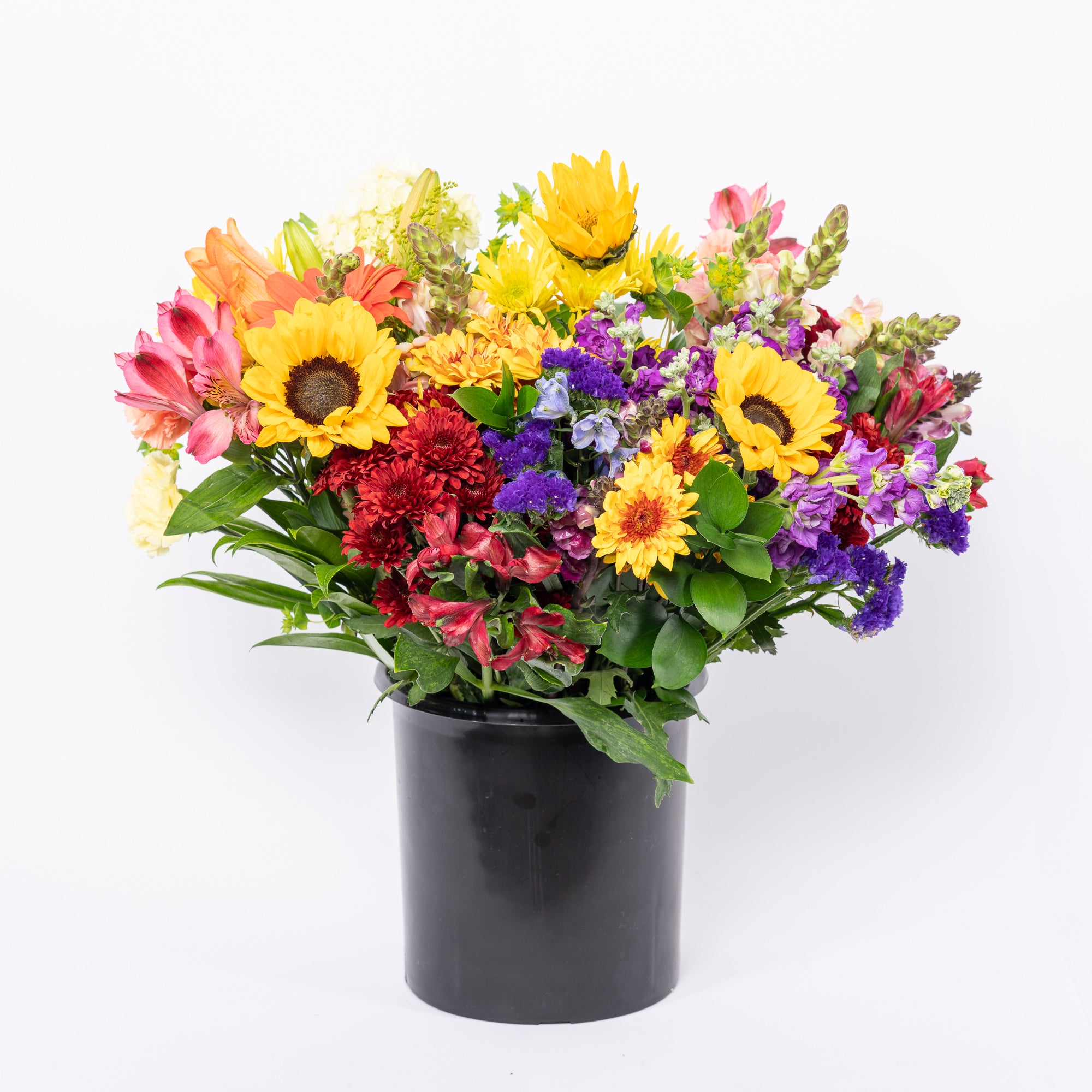 DIY Bucket of Bright Blooms