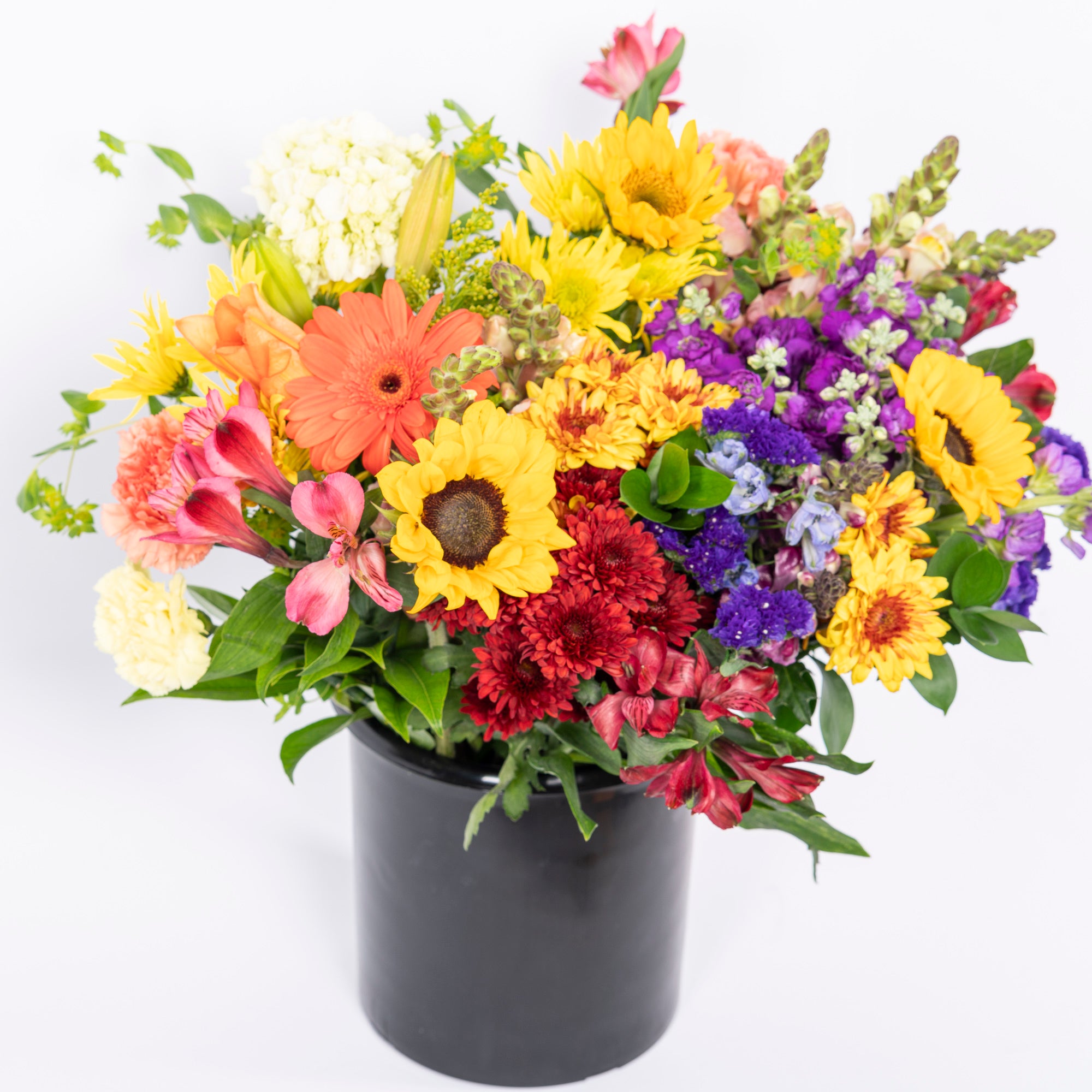 DIY Bucket of Bright Blooms