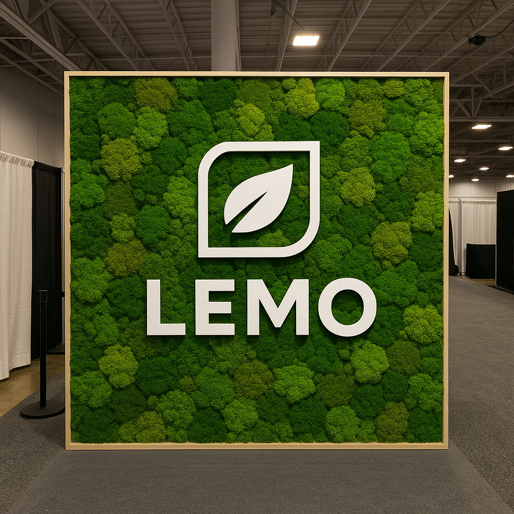 Custom Moss Wall with Logo
